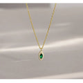 Wholesale Necklace Women Silver 925 Jewelry Marquise Pendant Necklace 925 Silver Necklace