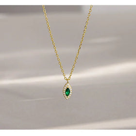 Wholesale Necklace Women Silver 925 Jewelry Marquise Pendant Necklace 925 Silver Necklace