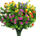 Uv Resistant Faux Eucalyptus Lotus Flowers & Greenery Shrubs Indoor/outdoor Home Garden Decor for Parties