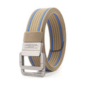 Custom Casual Fashion Braided Nylon Elastic Stretch Fabric Golf Belts for Men