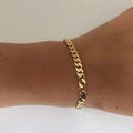 Stylish Stainless Steel 18k Gold Plated Chain Bracelet Design Jewelry Wholesale