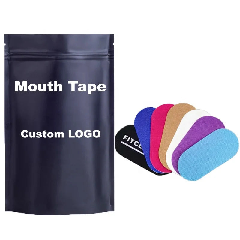 2026 HLK Black Hostage Breath Sleep Strips Patch Cotton CE Eco Mouth Tap Anti Snoring Tape Mouthtape for Mouth