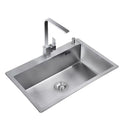 Hot Sale Deep Basin Nano Single Bowl Stainless Steel Brushed Handmade Kitchen Undermount Sink