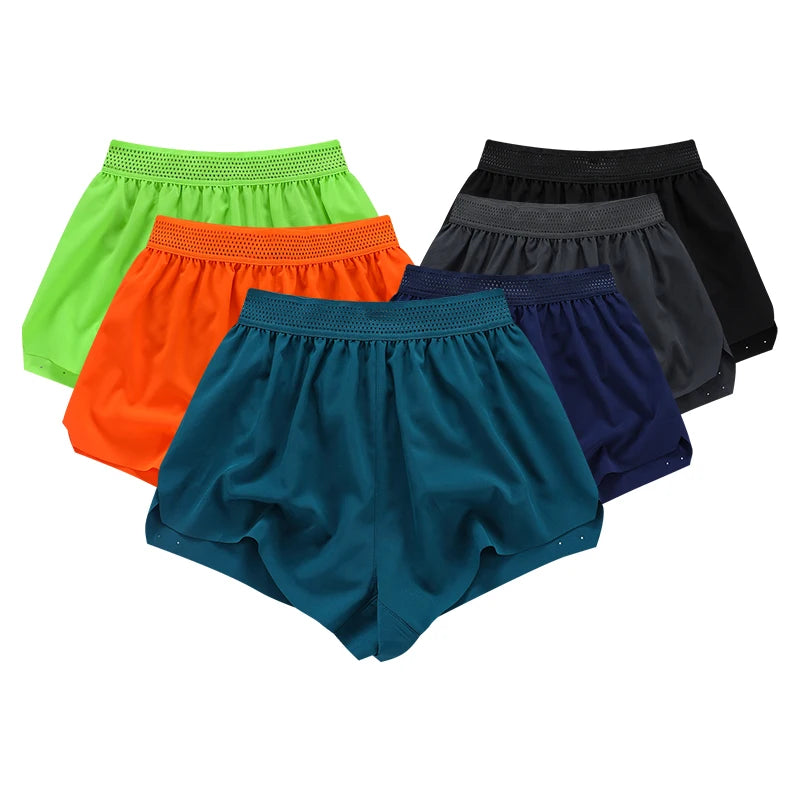 Mens Short Shorts Jogging Gym Quick Dry Shorts Blank Custom Printing Logo Men 2 in 1 Track Shorts