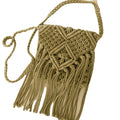 2022 New Style Macrame Bag Casual One-Shoulder Summer Beach Handbag for Girls With Polyester for Mobile Phone Small Items