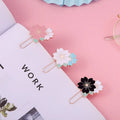 Cartoon Sakura Bookmark Student Metal Paper Clip DIY Decoration Shui ge Brand Model M