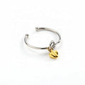 Beautiful Woman Jewelry Love Heart Charm Adjustable Open Ended Rings Jewelry Women