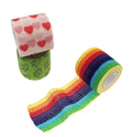 Adhesive Bandage Wrap Cohesive Bandage Wrap Rolls for Stretch Sports First Aid Wrist Ankle Sprains Swelling Vet Wrap