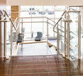 YL METAL Tempered Glass 12 mm Column Balcony Balustrade Stainless Steel Glass Railing Post 316