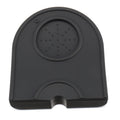 Food Grade Silicone Material Espresso Coffee Tamper Mat Black Coffee Corner Tamper Mat