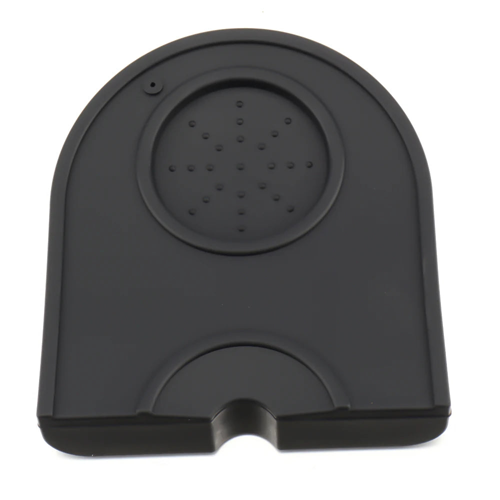 Food Grade Silicone Material Espresso Coffee Tamper Mat Black Coffee Corner Tamper Mat