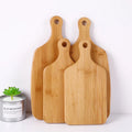 Bamboo Cutting Board Set with Handle Kitchen Chopping Boards Pizza Peel Paddle Bread Fruit Vegetables Charcuterie Board