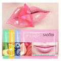 Wholesale Natural Crystal Hydrating Pink Lips Masks Private Label Collagen Gel Sleeping Hydrogel Collagen Lip Mask