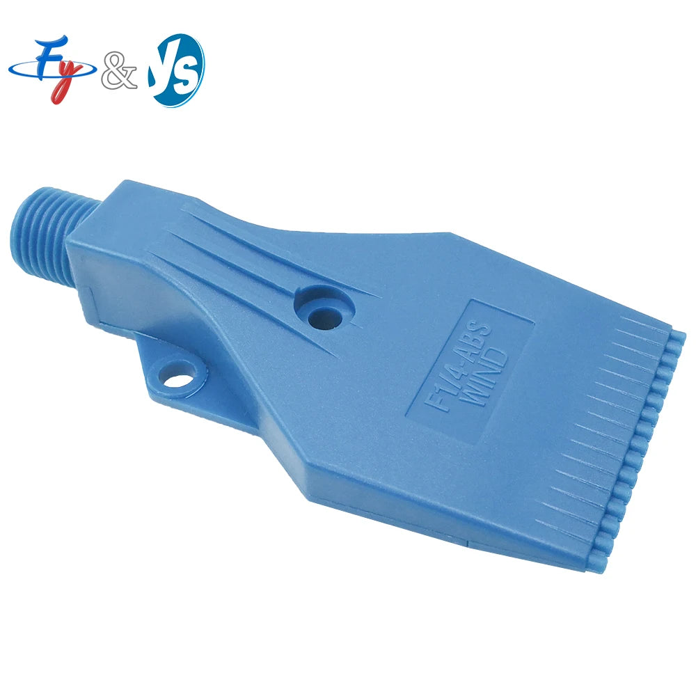 YS Quality ABS 727 Three Fixing Hole Air Blower Nozzle Plastic Blow Jet Spray Nozzle 1/4" Flat Blowing Nozzle