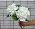 Customization Big Real Touch Silk Artifical Hydrangea for Wedding Centerpiece Flower Decoration