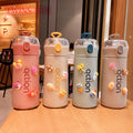 New Design  Portable Cute Girl Bomb Lid Mug Autumn Winter Straw Thermal Insulation Water Cup