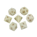 Precious Luxury Exquisite Bulk Gemstone Dice 7PCS Gemstone Dice Set for Dice Collector