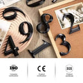 New Modern 2 Inch ABS Plastic House Office Apartment Door Number Plates Home Hotel Sign Plate Water Resistant Durable
