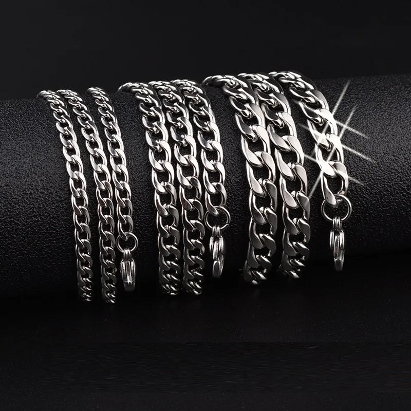 2021 Wholesale Fashion Trendy Minimalist Necklace for Men Simple Cuban Chain Hip Hop Cuba Men Chain Necklace for Gift Jewelry