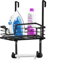 Ironing Board Hanger Door Ironing Board Holder T Shape Door Mount Steel Powder Coated Iron Caddy Fit for 1 3/8 Doors Matte Black