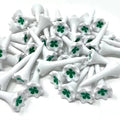 Creative Four-leaf Clover Skull Pattern 83mm Plastic Golf Tee Accessory with Unique Design