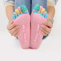 Fashion Color Female Five-toed Yoga Socks Sweat-absorbent Non-slip Socks Fitness Sports Socks Cotton Breathable