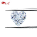 Synthetic Zircon 4k Crushed Ice Cut White Color Heart 5a+ Loose Cubic Zirconia