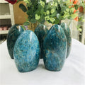 Wholesale Natural Crystals Healing Stones Blue Apatite Standing Slab Stone for Decoration