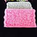 HY Rose Peony Flowers 3D Stereo Silicone Mold Lace Fondant Mold Wedding Cake Border Decoration Tools