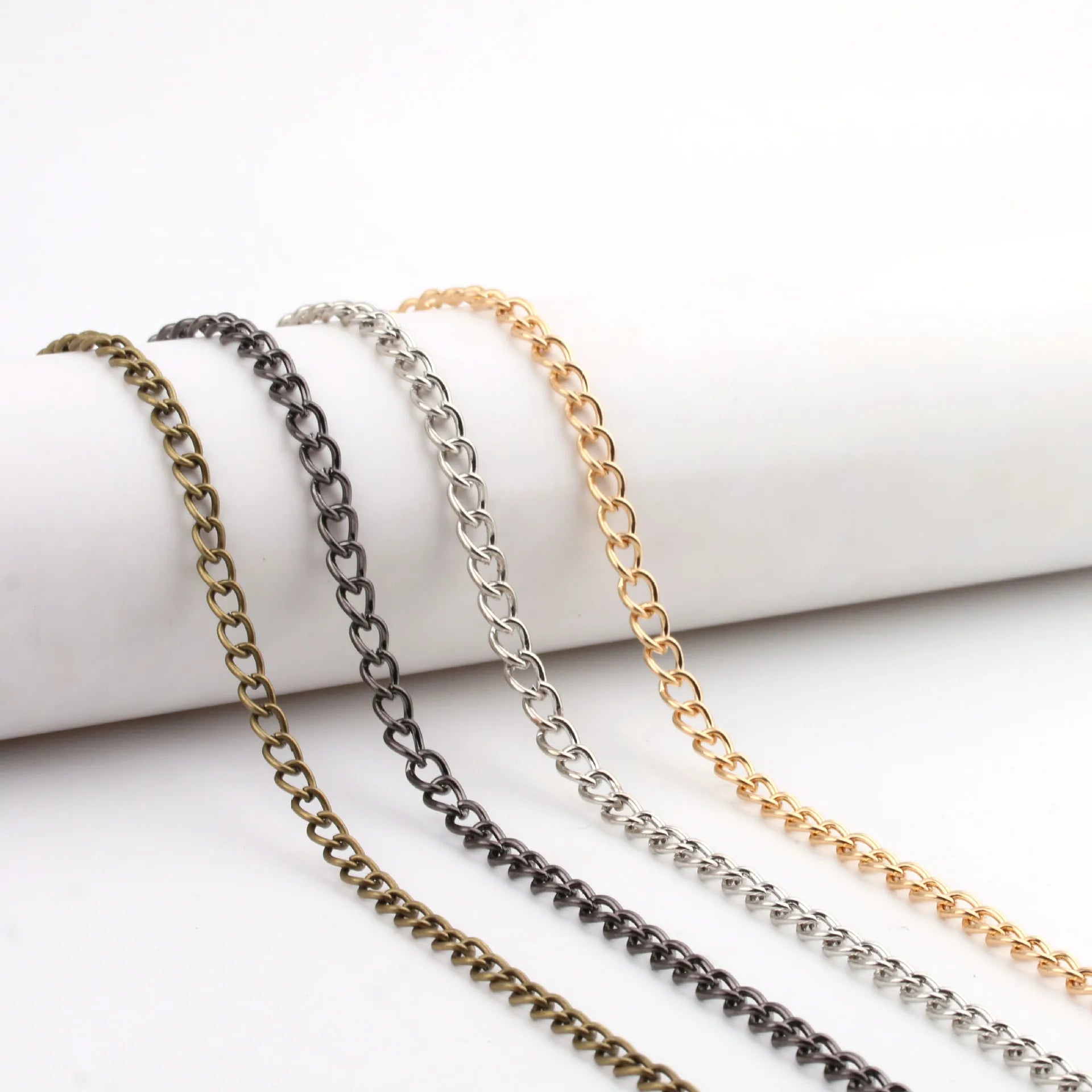 Deepeel RM058 2-12mm Women Purse Tassel Chain Handbag Hardware Accessories Tag Bead Chains Decoration Bag Chain
