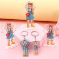 Eco-Friendly Charm Anime Waterproof Digital Printing Plastic Make Your Own Cartoon Cute Girl Acrylic Stand Fashionable Creative