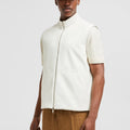New Style Men's Reversible Padded Cotton Vest Full Zip Stand Collar Sleeveless Gilet