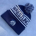 BSCI OEM Factory Custom Skull Knitted Bobble Hat Wholesale Ski Warm Winter Cap Acrylic Jacquard Embroidery Logo Printed Pom Pom