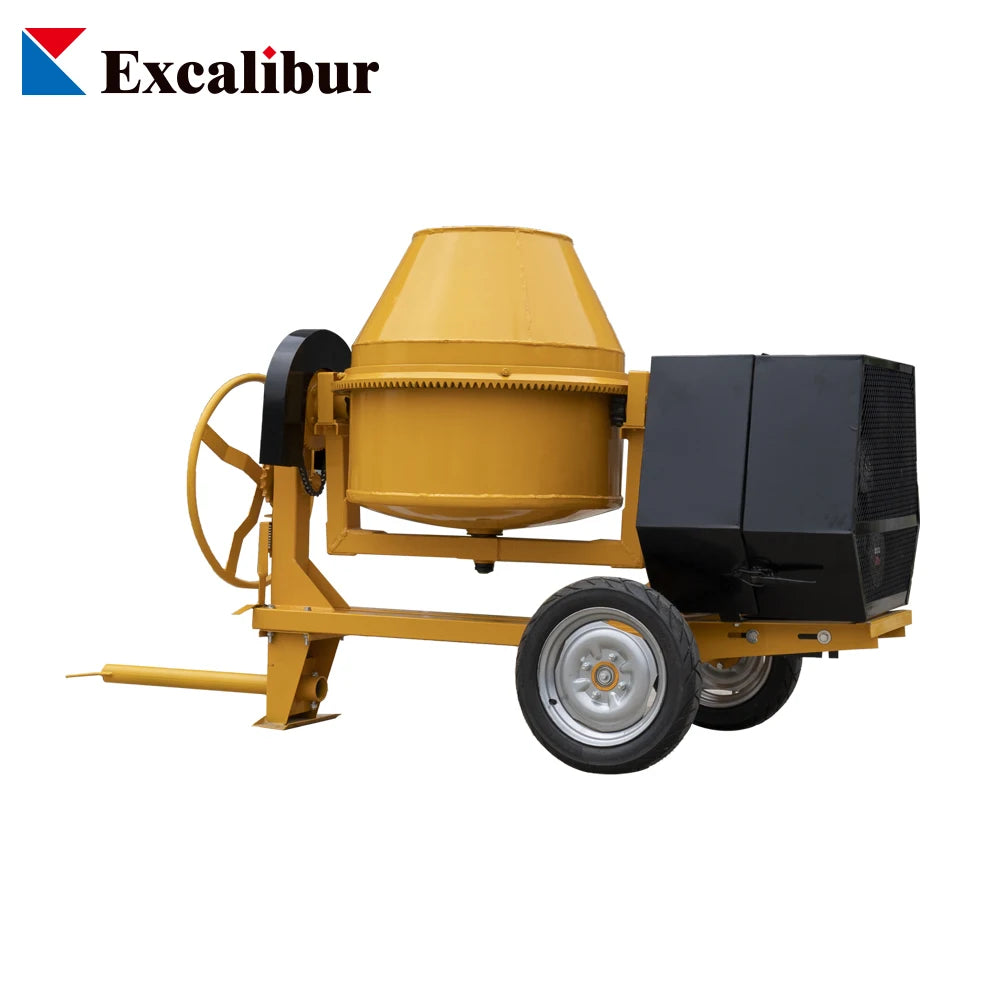 Powerful Portable Excalibur Modern 350L Capacity Concrete Cement Mixer Mixing Machine with Lift