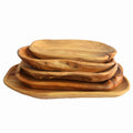 Guansen  Cheese Appetizer Tray Rectangle Wooden for Kitchen Wooden Plate Rectangle Cake Plate
