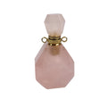 DIY Essential Oil Bottle Decoration Crafts European and American Wild Jewelry Natural Crystal Rose Quartz Perfume Bottle Pendant