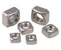 M4 M6 M8 304 Stainless Steel Threaded Square Nuts