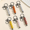 Newly Arrived DIY Sports-themed Baseball Volleyball Metal Bead Carabiner Keychains. Handmade Lightweight Waterproof Hanging