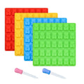 Non-stick Silicone Forms Silicone Mold Gummy Bear Shape Bear Mould Jelly Bear Cake Candy Trays With Dropper Rubber