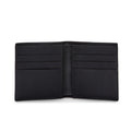Luxury Custom Logo Thread RFID Blocking Polyester Lining Genuine Leather National Style Short Bifold Card Holder Wallet Men