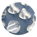 Wholesale 2000Pcs Elastic Clear Band Paste Buckles for DIY Hair Band Tie Circle Bow Accessories