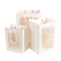 Ready Stock Transparent Window Handbag Internet Celebrity Flower Doll Packaging Bag