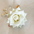 Artificial Flower Velvet Rose Head Handmade Chest Flower Wedding Flower Wall Set Accessories Thanksgiving Chinese New Year MegaBDM