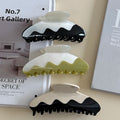 ZiTeng Advanced Sense Shark Claw Clip Korean Color Contrast Female Hair Accessories Large Simple Design Material Logo Custom