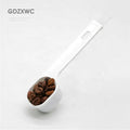Modern Kitchen Utensils Black Plastic Coffee Measuring Spoon 8-Gram Scoop Ended PBT Bristles Brush Cleaning Coffee Grinder Gift