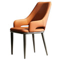 Italian Dining Table and Chairs Light Luxury Dining Chairs Internet Famous Hotels Modern Home Nordic Leather High-end Dining