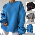 Fashional Designs Customize Loose Style Long Sleeve Women Pullover Sweatshirts Hoodies