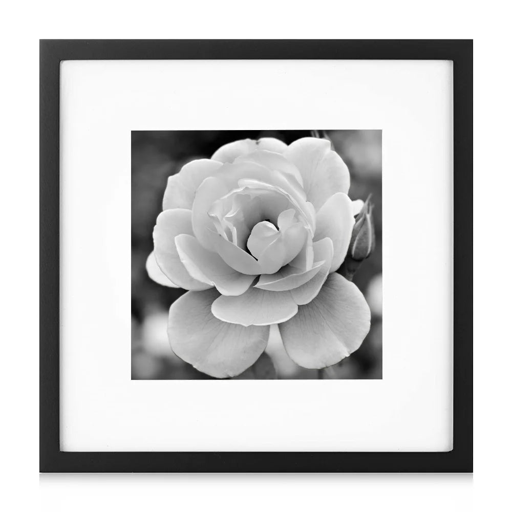 Black Square Photo Frame Gallery Wall Kit with Decorative Art Prints 12x12 Square Picture Frame Frames Picture Wall Art