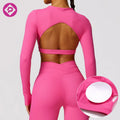 Custom Logo Sexy Active Wear Workout Gym Sports Wear Fitness Running Tight Active Crop Top Yoga Set