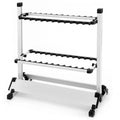 Topline Fishing Rod Holder Stand Titanium Alloy Fishing Rod Rack Stand Alloy Metallic Fishing Pole Bracket Display Rack